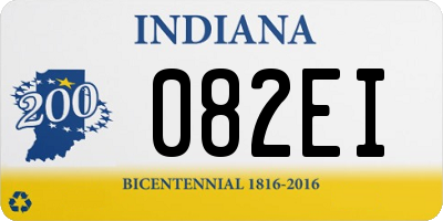 IN license plate 082EI