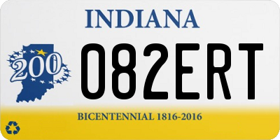IN license plate 082ERT