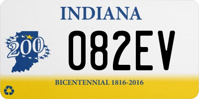 IN license plate 082EV