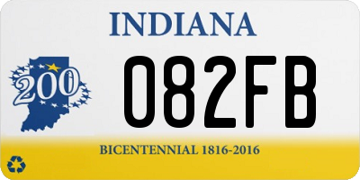 IN license plate 082FB