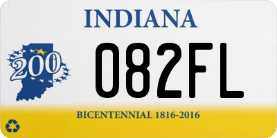 IN license plate 082FL