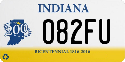 IN license plate 082FU