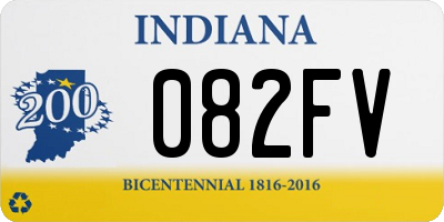 IN license plate 082FV