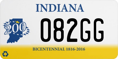 IN license plate 082GG