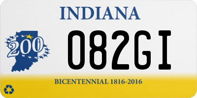 IN license plate 082GI