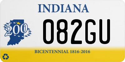 IN license plate 082GU