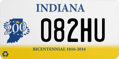 IN license plate 082HU