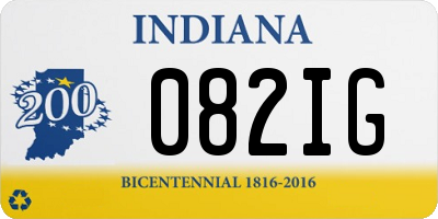 IN license plate 082IG