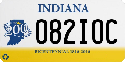 IN license plate 082IOC