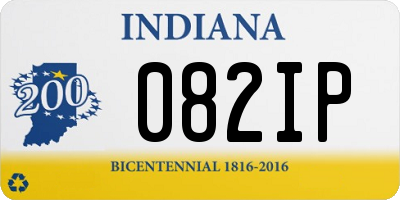 IN license plate 082IP