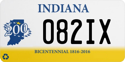 IN license plate 082IX