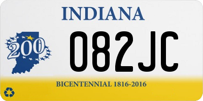 IN license plate 082JC