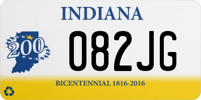 IN license plate 082JG