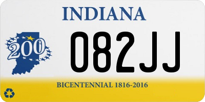 IN license plate 082JJ