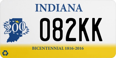 IN license plate 082KK