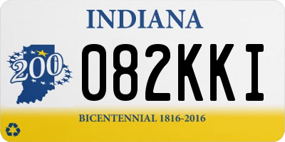 IN license plate 082KKI