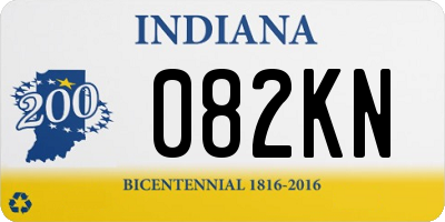 IN license plate 082KN