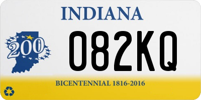 IN license plate 082KQ