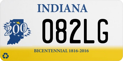 IN license plate 082LG