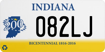 IN license plate 082LJ