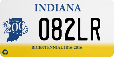 IN license plate 082LR