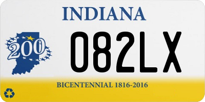 IN license plate 082LX