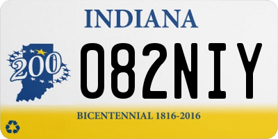 IN license plate 082NIY