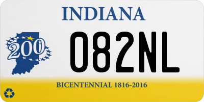 IN license plate 082NL