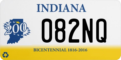 IN license plate 082NQ