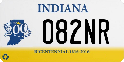 IN license plate 082NR