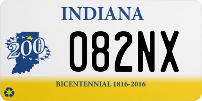 IN license plate 082NX