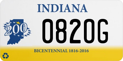 IN license plate 082OG