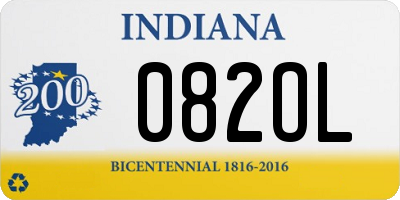 IN license plate 082OL