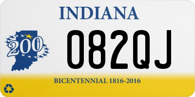 IN license plate 082QJ