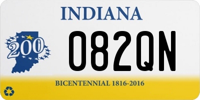 IN license plate 082QN