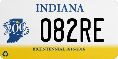 IN license plate 082RE