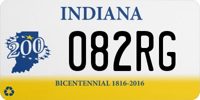 IN license plate 082RG