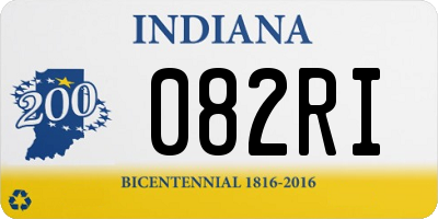 IN license plate 082RI