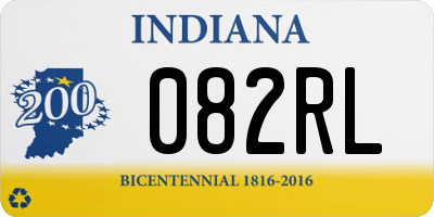 IN license plate 082RL