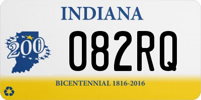 IN license plate 082RQ