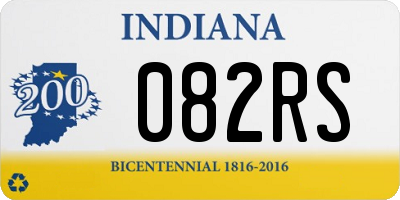 IN license plate 082RS