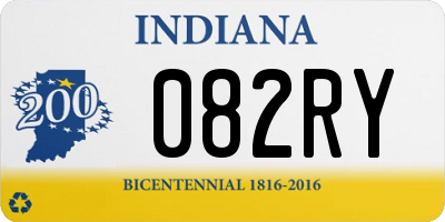 IN license plate 082RY