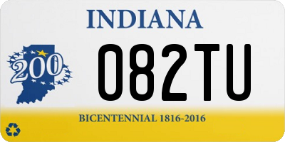 IN license plate 082TU