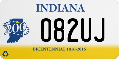 IN license plate 082UJ