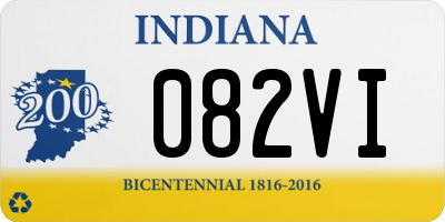 IN license plate 082VI