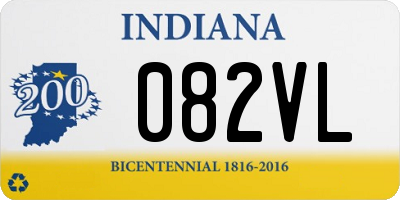 IN license plate 082VL