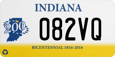 IN license plate 082VQ