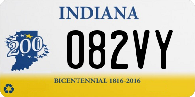 IN license plate 082VY