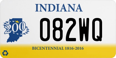 IN license plate 082WQ