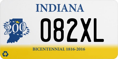 IN license plate 082XL